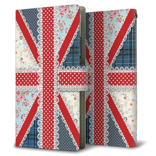 softbank arrows U 801FJ 高画質仕上げ プリント手帳型ケース(薄型スリム)【SC805 ユニオンジャック レース】