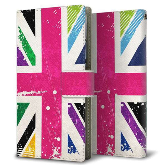 Y!mobile エクスペリア10 III A102SO 画質仕上げ プリント手帳型ケース(薄型スリム)【SC806 ユニオンジャック ピンクビンテージ】