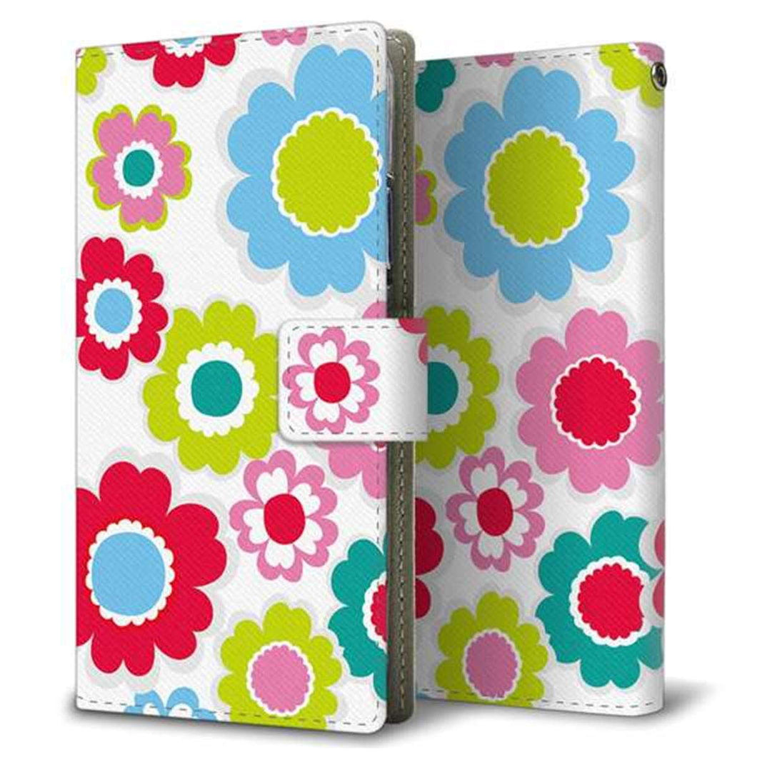 au ZTE a1 ZTG01 画質仕上げ プリント手帳型ケース(薄型スリム)【SC827 ピクニックフラワー】