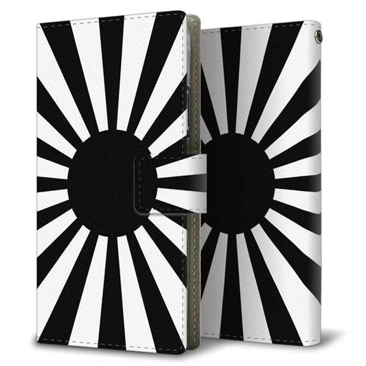 softbank エクスペリアXZ 601SO 高画質仕上げ プリント手帳型ケース(薄型スリム)【SC855 旭日旗（ブラック）】