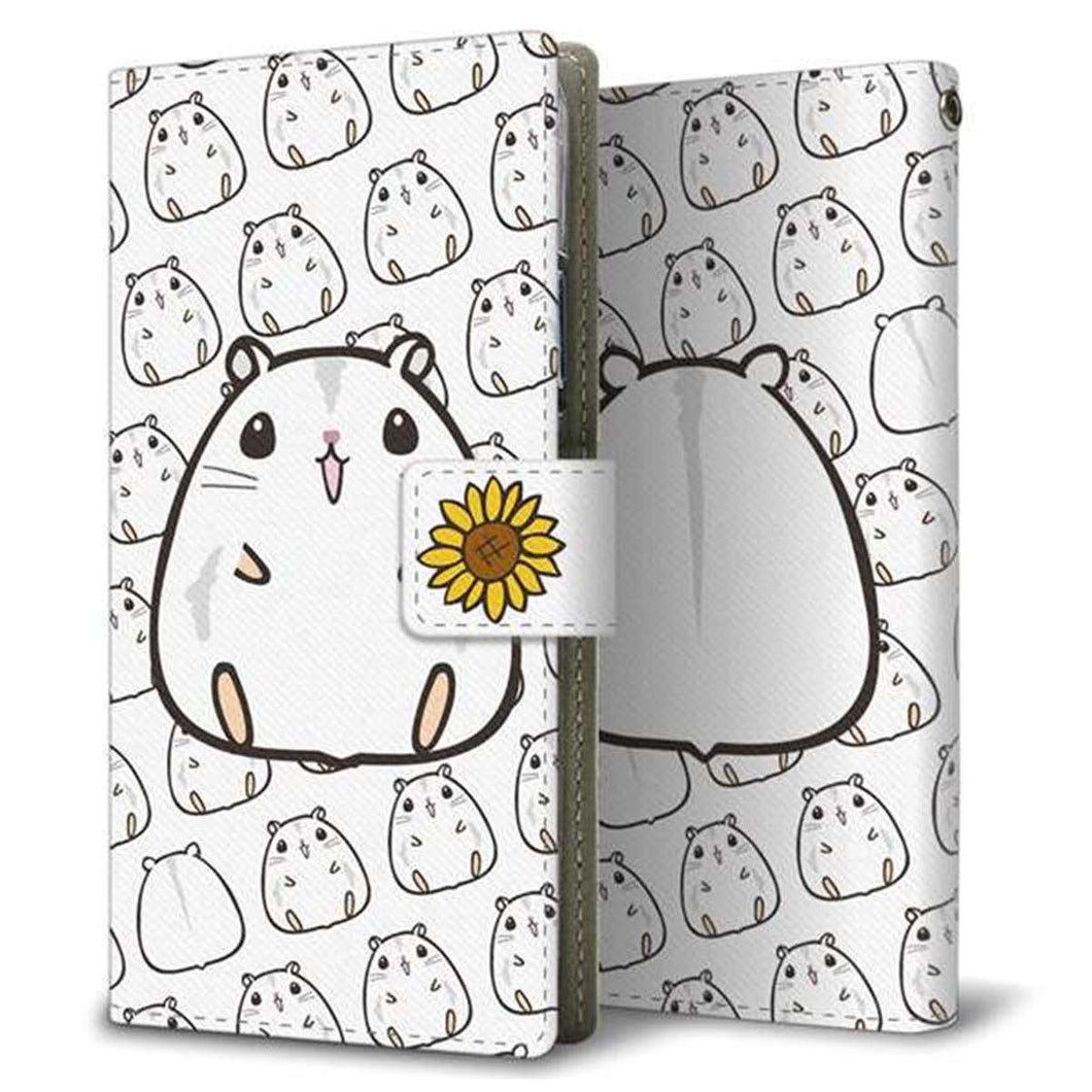 iPhone6 PLUS 画質仕上げ プリント手帳型ケース(薄型スリム)【SC859 ジャンガリアンハムスター（パールホワイト）】