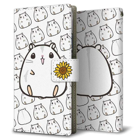 Google Pixel 3 画質仕上げ プリント手帳型ケース(薄型スリム)【SC859 ジャンガリアンハムスター（パールホワイト）】