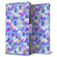 arrows We A101FC 画質仕上げ プリント手帳型ケース(薄型スリム)【SC875 リバティプリント プレスドフラワー（ブルー）】