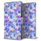 au アクオス U SHV37 画質仕上げ プリント手帳型ケース(薄型スリム)【SC875 リバティプリント プレスドフラワー（ブルー）】