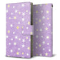 simフリー HUAWEI（ファーウェイ） P30 lite Marie-L22J 高画質仕上げ プリント手帳型ケース(薄型スリム)【SC890 お星さまキラキラ（パープル）】
