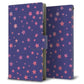 au アクオスゼロ5G basic DX SHG02 画質仕上げ プリント手帳型ケース(薄型スリム)【SC897 星柄プリント（ブルー）】