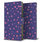 LG Q Stylus LM-Q710XM 高画質仕上げ プリント手帳型ケース(薄型スリム)【SC897 星柄プリント（ブルー）】