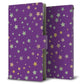 SoftBank エクスペリア XZ2 702SO 高画質仕上げ プリント手帳型ケース(薄型スリム)【SC900 星柄プリント（パープル）】