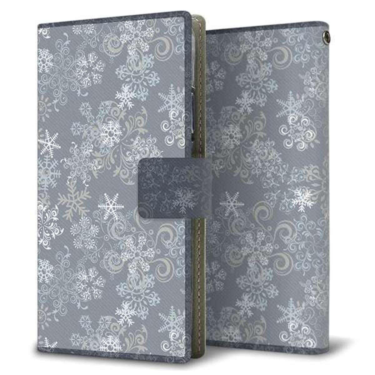 iPhone XR 画質仕上げ プリント手帳型ケース(薄型スリム)【XA801 雪の結晶】