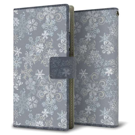 iPhone7 高画質仕上げ プリント手帳型ケース(薄型スリム)【XA801 雪の結晶】