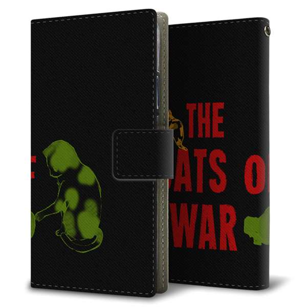 Android One S10 Y!mobile 高画質仕上げ プリント手帳型ケース(薄型スリム)THE CATS OF WAR
