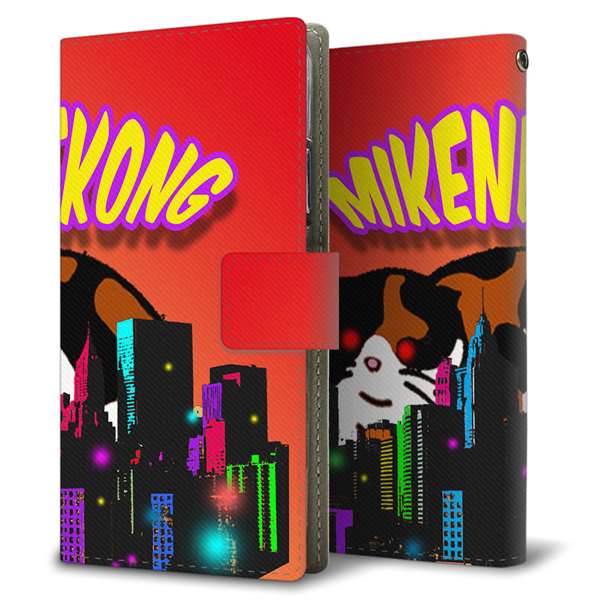 simフリー HUAWEI（ファーウェイ） P30 lite Marie-L22J 高画質仕上げ プリント手帳型ケース(薄型スリム)【YA907 ミケネコング05】