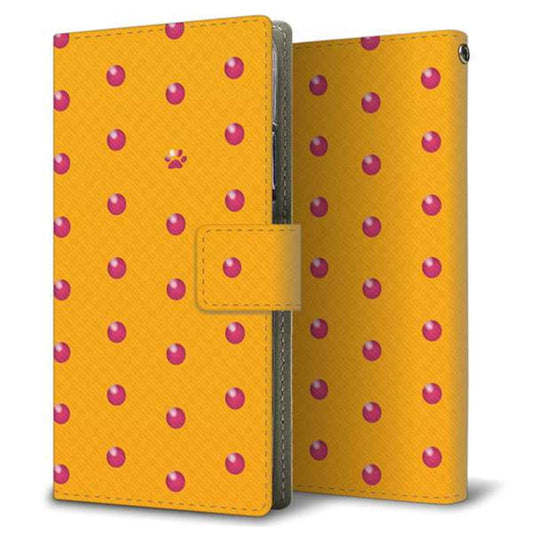 docomo エクスペリアXZ1 SO-01K 画質仕上げ プリント手帳型ケース(薄型スリム)【YA978 肉球ドット01】