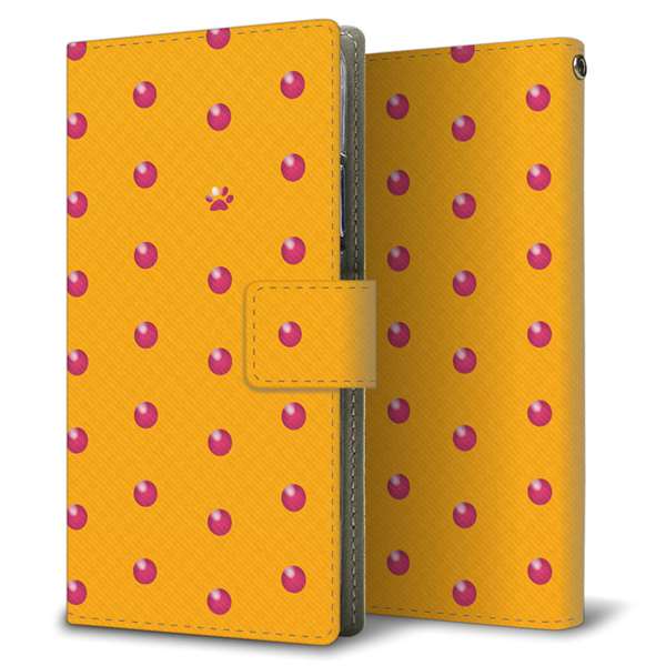 softbank arrows U 801FJ 高画質仕上げ プリント手帳型ケース(薄型スリム)【YA978 肉球ドット01】