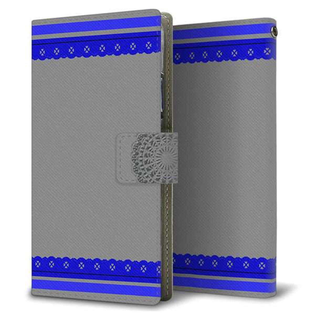 アクオスセンス2 SH-M08 画質仕上げ プリント手帳型ケース(薄型スリム)【YB805 レース03】