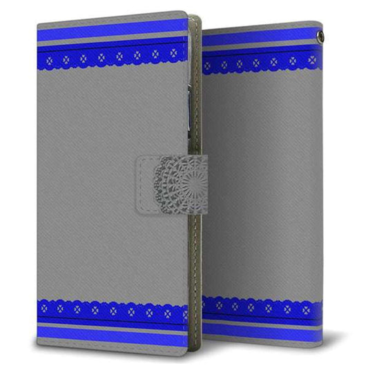 au アクオスゼロ5G basic DX SHG02 画質仕上げ プリント手帳型ケース(薄型スリム)【YB805 レース03】