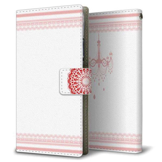 au アクオスゼロ5G basic DX SHG02 画質仕上げ プリント手帳型ケース(薄型スリム)【YB807 レース05】