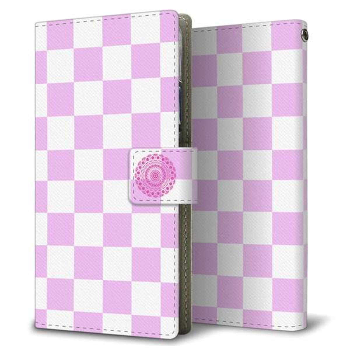 Xiaomi（シャオミ）Redmi Note 9s 画質仕上げ プリント手帳型ケース(薄型スリム)【YB816 チェッカー01】