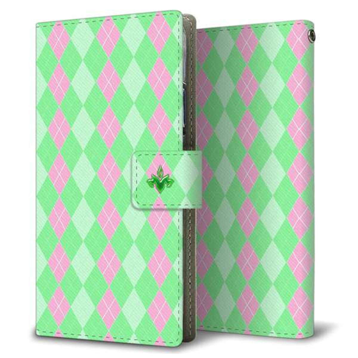 Google Pixel 3a XL 画質仕上げ プリント手帳型ケース(薄型スリム)【YB818 アーガイル01】