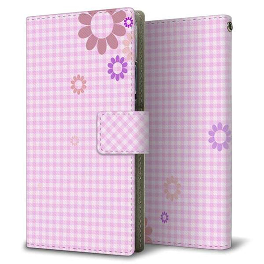 softbank arrows U 801FJ 高画質仕上げ プリント手帳型ケース(薄型スリム)【YB822 フローラルパターン03】