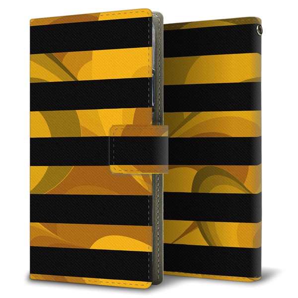 simフリー Moto G7 XT1962-5 高画質仕上げ プリント手帳型ケース(薄型スリム)【YB841 ボーダー02】