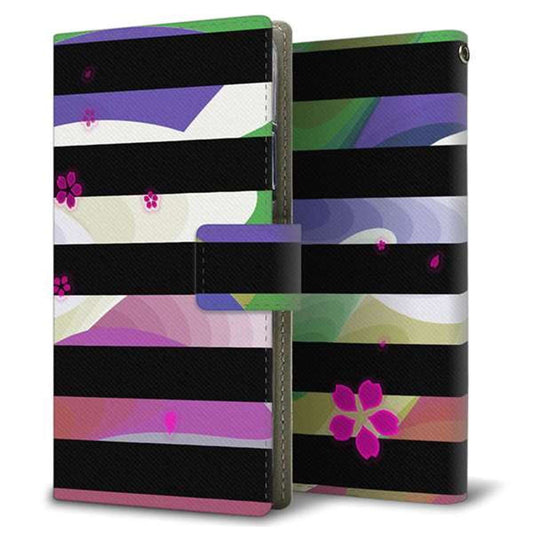 AQUOS wish A104SH Y!mobile 画質仕上げ プリント手帳型ケース(薄型スリム)【YB849 サクラ05】