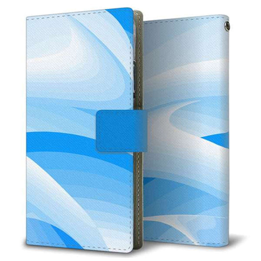 SoftBank アクオスゼロ2 906SH 画質仕上げ プリント手帳型ケース(薄型スリム)【YB861 グラデーションブルー】