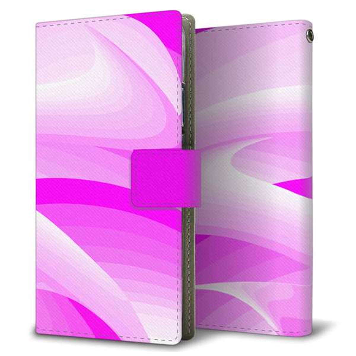 au HUAWEI（ファーウェイ） P30 lite Premium HWV33 画質仕上げ プリント手帳型ケース(薄型スリム)【YB862 グラデーションピンク】