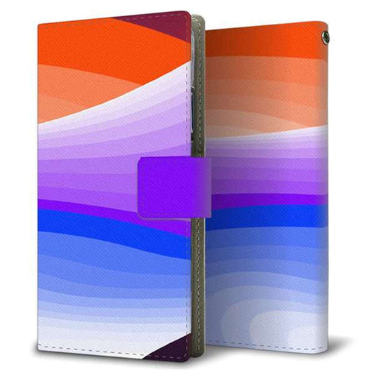 AQUOS sense7 SH-M24 楽天モバイル 画質仕上げ プリント手帳型ケース(薄型スリム)【YB865 ウェーブビビット】