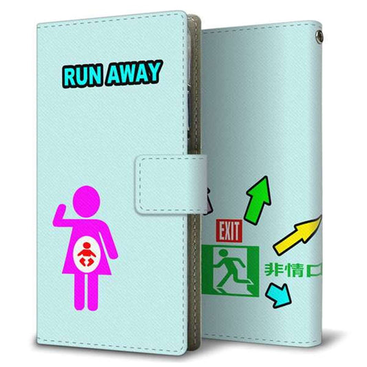 docomo アローズ ビー F-05J 画質仕上げ プリント手帳型ケース(薄型スリム)【YB872 ピクトマン03】