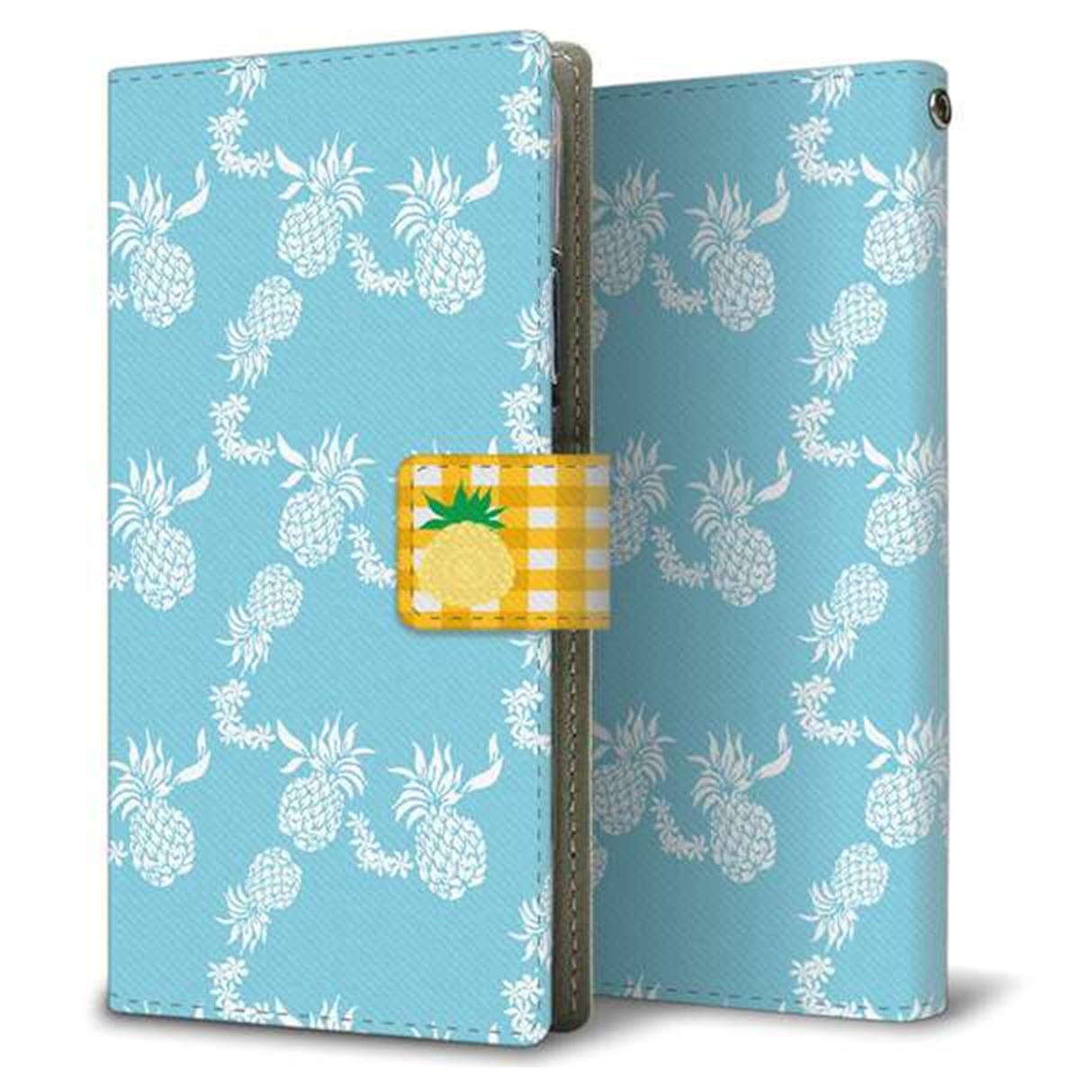 au ギャラクシーS21+ 5G SCG10 画質仕上げ プリント手帳型ケース(薄型スリム)【YB911 アロハ02】