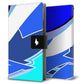 ZenFone（ゼンフォン）Max(M2) ZB633KL 画質仕上げ プリント手帳型ケース(薄型スリム)【YB925 ジオメトリックブルー】