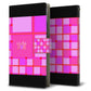 AQUOS wish A104SH Y!mobile 画質仕上げ プリント手帳型ケース(薄型スリム)【YB929 タータンピンク】