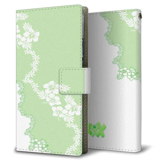 iPhone7 高画質仕上げ プリント手帳型ケース(薄型スリム)【YB935 アロハシーフォームグリーン】