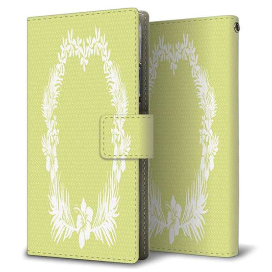 docomo LG style3 L-41A 画質仕上げ プリント手帳型ケース(薄型スリム)【YB936 アロハサラダグリーン】