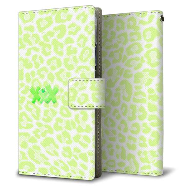 Google Pixel 5a (5G) 高画質仕上げ プリント手帳型ケース(薄型スリム)【YB939 ゼブラライムグリーン】