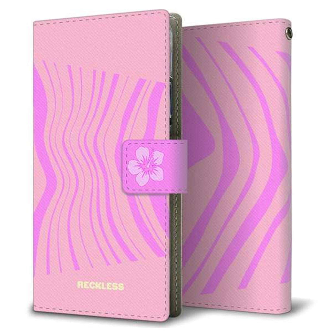 Xperia 5 IV SOG09 au 画質仕上げ プリント手帳型ケース(薄型スリム)【YB981 ウェーブモーション02】
