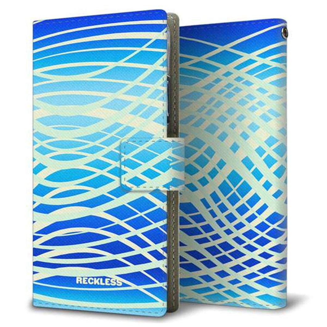 AQUOS sense7 SH-M24 楽天モバイル 画質仕上げ プリント手帳型ケース(薄型スリム)【YB987 クロスウェービー03】