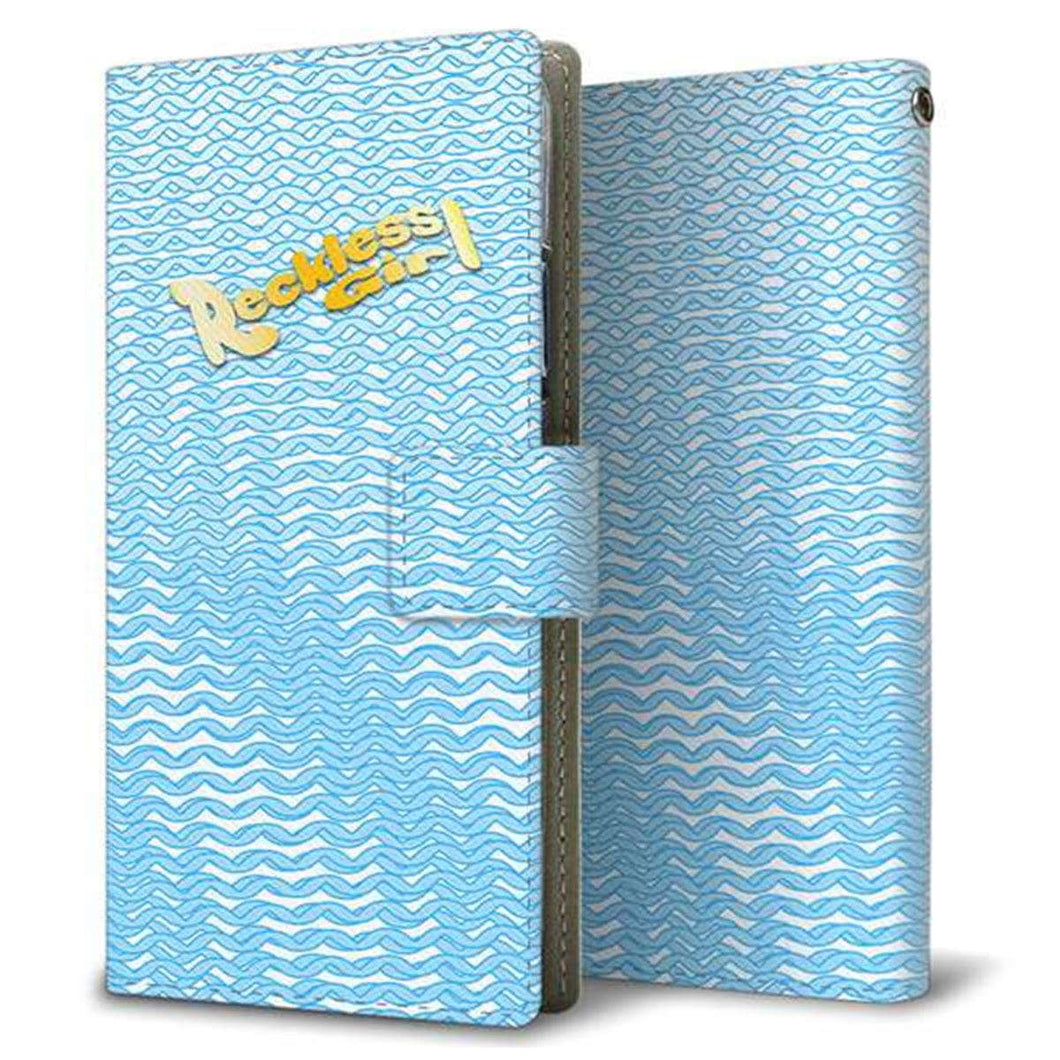 AQUOS wish SH-M20 画質仕上げ プリント手帳型ケース(薄型スリム)【YC821 ボーラインブルー】