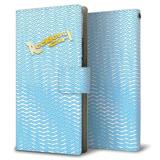 AQUOS wish SH-M20 画質仕上げ プリント手帳型ケース(薄型スリム)【YC821 ボーラインブルー】