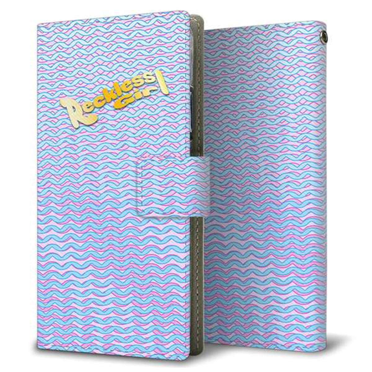 docomo アローズ NX F-01K 画質仕上げ プリント手帳型ケース(薄型スリム)【YC822 ボーラインミックス】