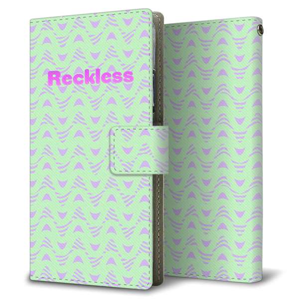 SoftBank OPPO Reno3 5G 高画質仕上げ プリント手帳型ケース(薄型スリム)【YC826 フリーケンシー01】