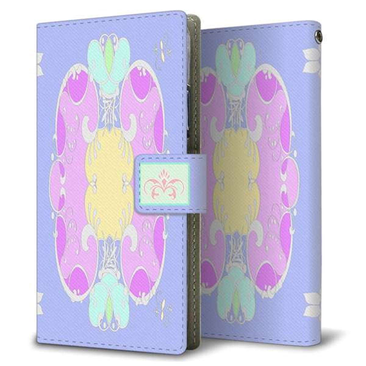 らくらくスマートフォン F-52B docomo 画質仕上げ プリント手帳型ケース(薄型スリム)【YC841 ロココ01】