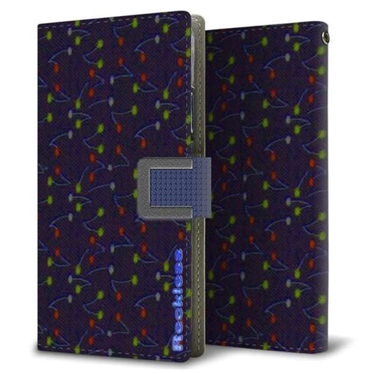 Xperia Ace III SOG08 au 画質仕上げ プリント手帳型ケース(薄型スリム)【YC845 絣02】