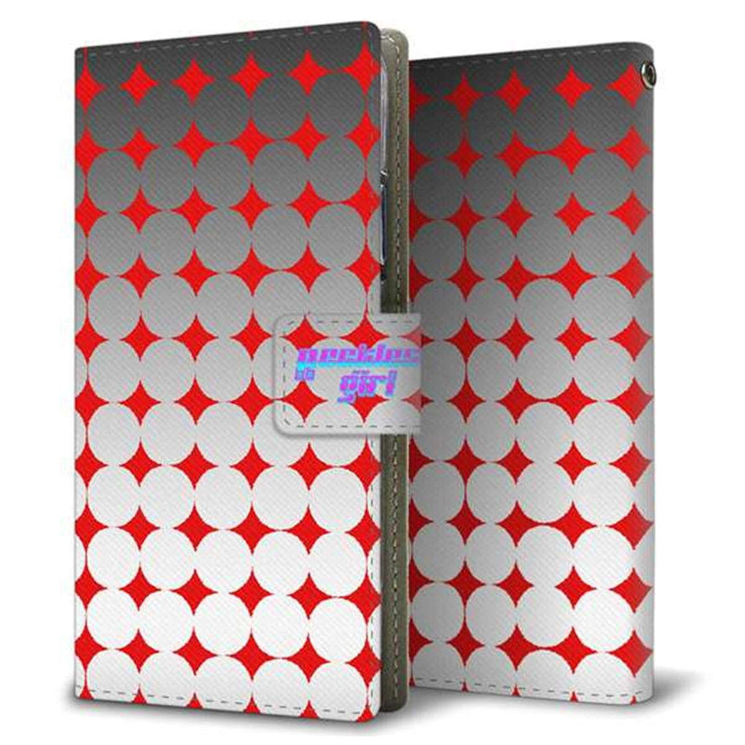 SIMフリー エクスペリア10 III Lite XQ-BT44 画質仕上げ プリント手帳型ケース(薄型スリム)【YC877 ポルカ02】