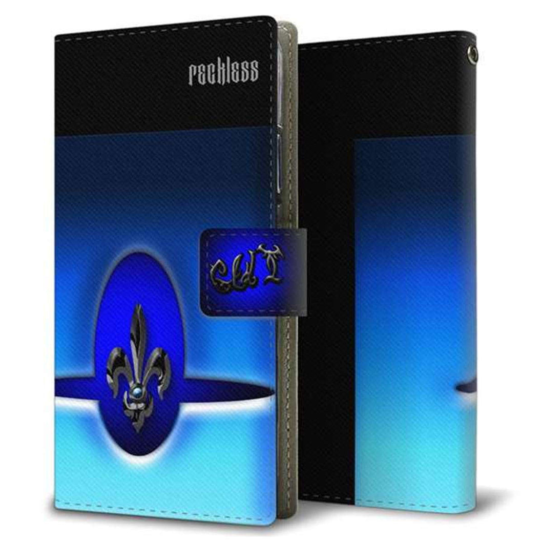 au アクオスR コンパクト SHV41 画質仕上げ プリント手帳型ケース(薄型スリム)【YC883 フレアブラック】