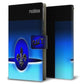 AQUOS wish SHG06 au 画質仕上げ プリント手帳型ケース(薄型スリム)【YC883 フレアブラック】