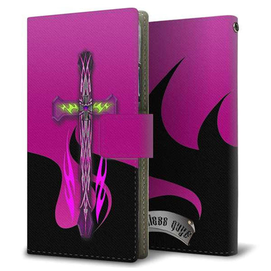 au エクスペリアZ5 SOV32 画質仕上げ プリント手帳型ケース(薄型スリム)【YC893 ピンククロス】