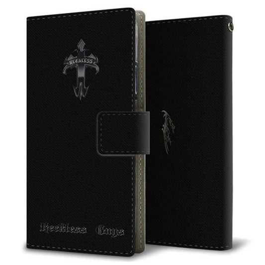 Xperia Ace III SOG08 au 画質仕上げ プリント手帳型ケース(薄型スリム)【YC912 ダーククロスｓ】