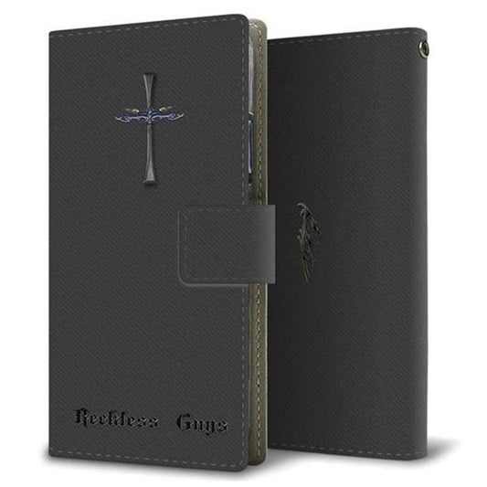 Xperia Ace III SOG08 au 画質仕上げ プリント手帳型ケース(薄型スリム)【YC913 クロスドラゴンｓ】